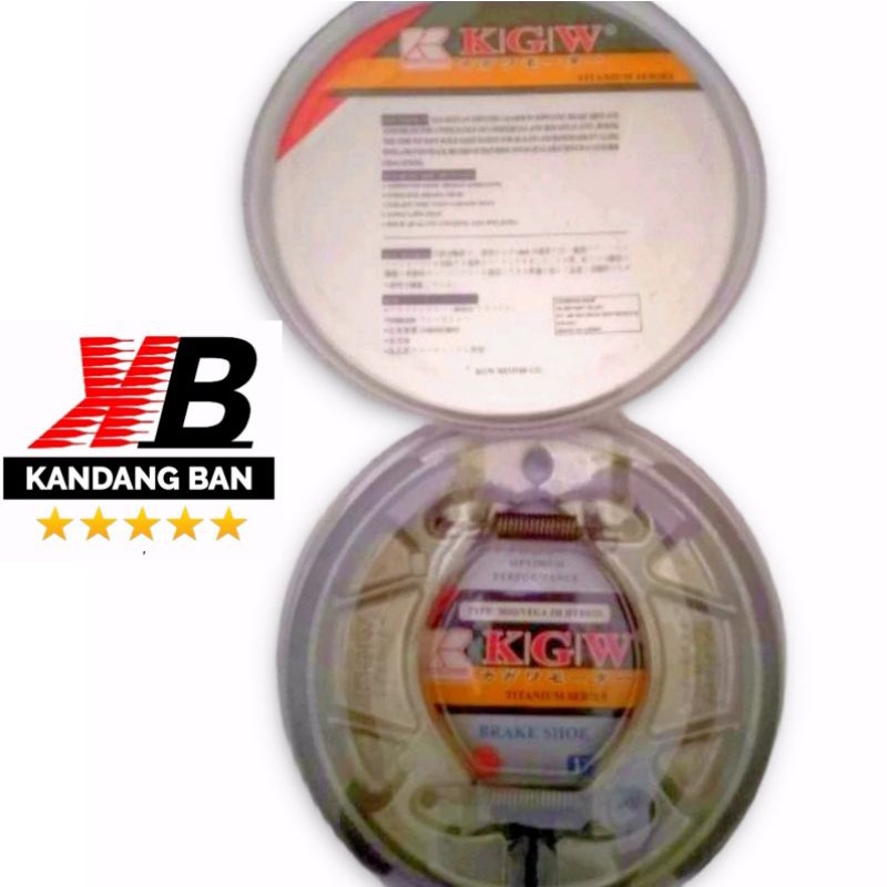 KAMPAS REM BELAKANG ASLI KGW UNTUK VEGA ZR/MIO/VEGA