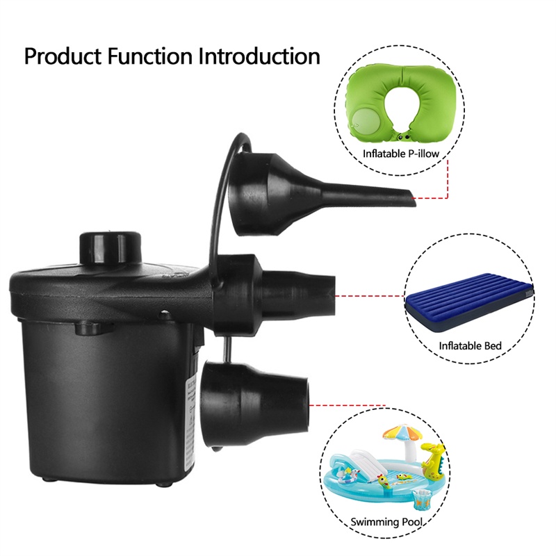 TK Air Pump For Outdoor Inflatable Camping Mat Home Inflatable Balloon Toys Tool For Home Car EU