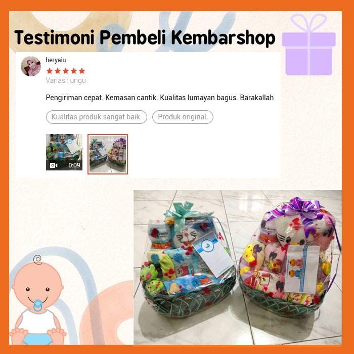 kembarshop TERLARIS paket kado oval medium bayi baby gift – parcel bayi – parcel kado bayi – kadom-7