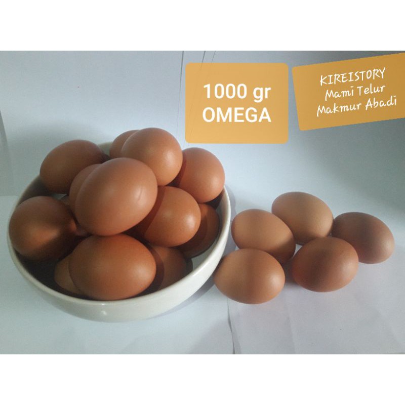 

Telur Ayam Omega ASLI 1 Kg