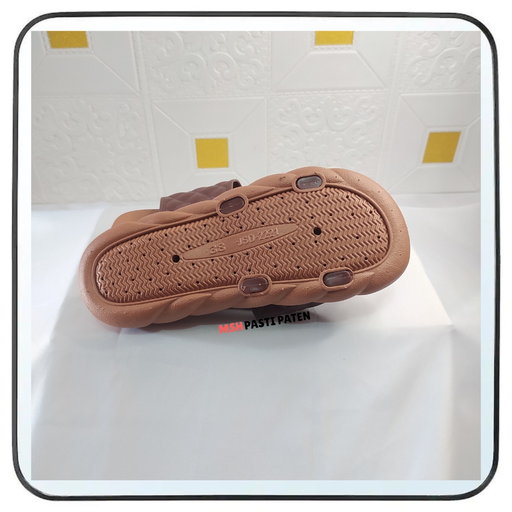 Sandal Jelly Selop Wedgses Wanita Terbaru Hys Ori