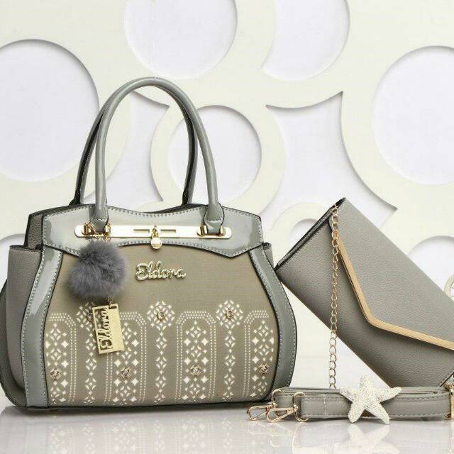 SALE Tas import Eldora Eness 5506 (2in1) handbag wanita branded batam