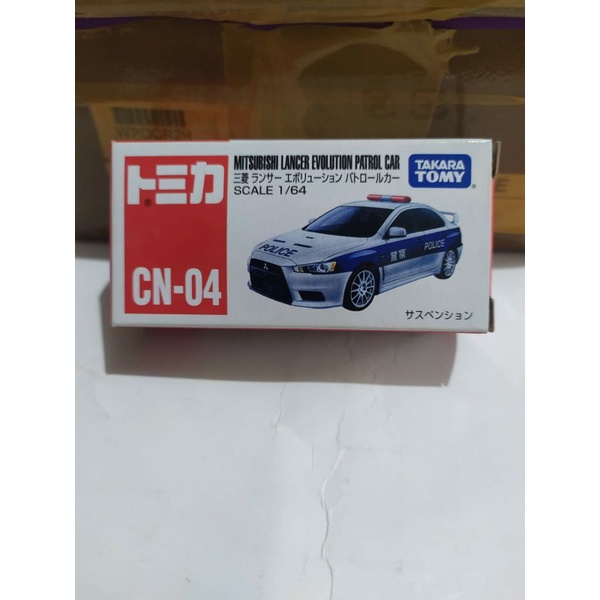 Tomica Mitsubishi Lancer Evolution Patrol Car