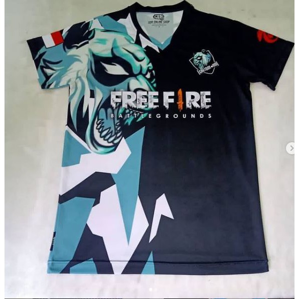 BAJU JERSEY FF, MOBILE LEGENDS, FREEFIRE. gratis Nickname+Logo. Dewasa dan Anak-anak