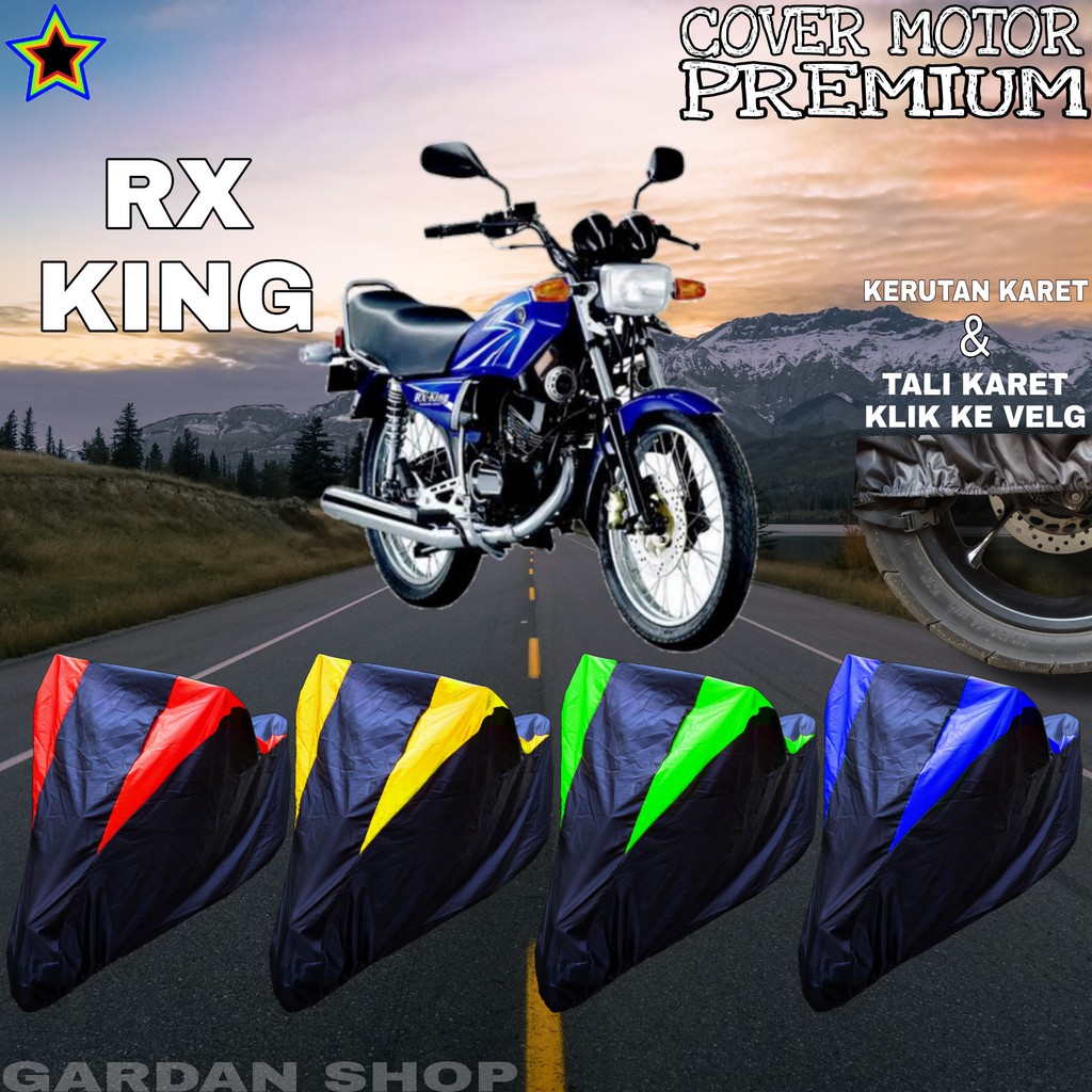 Sarung Motor RX KING Hitam KOMBINASI Body Cover Penutup Rx King PREMIUM