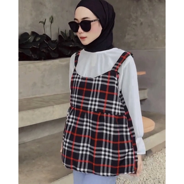 MOLY TOP 2IN1 / BLOUSE FLANEL 2IN1 TERBARU