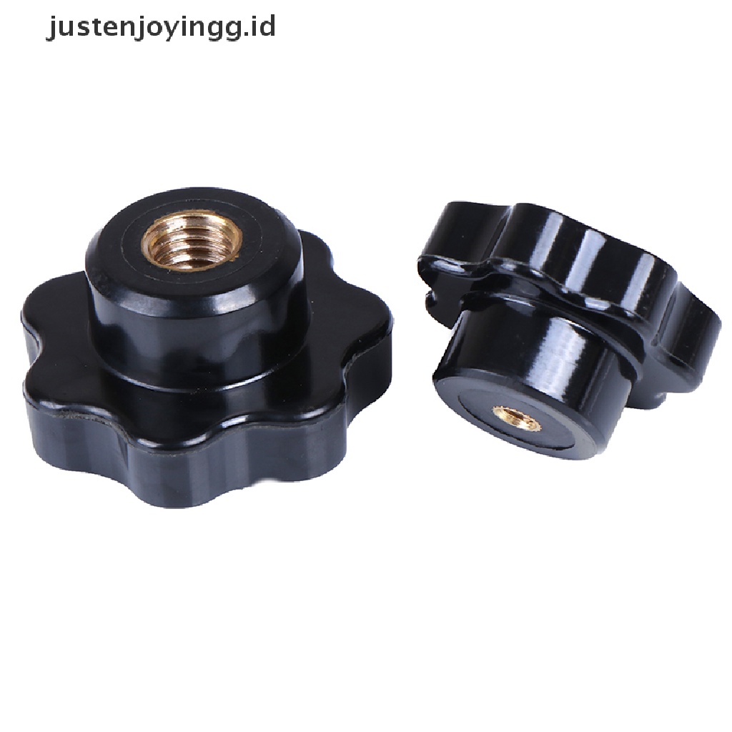 // justenjoyingg.id // M5/M6/M8/M10/M12 Female Thread Seven Star Shaped Head Clamping Nuts Knob ~