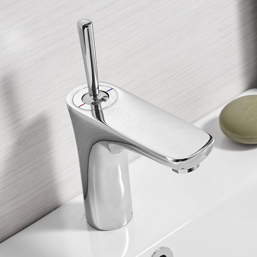 Water Mixer Bathroom Sink Faucet Basin Faucet Chrome Brass Faucet Water Faucet Basin Mixer Tap Shopee Indonesia