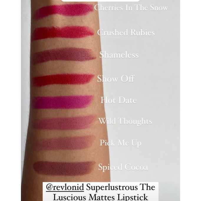 REVLON SUPER LOUSTROUS THE LUSCIOUS MATTES LIPSTICK