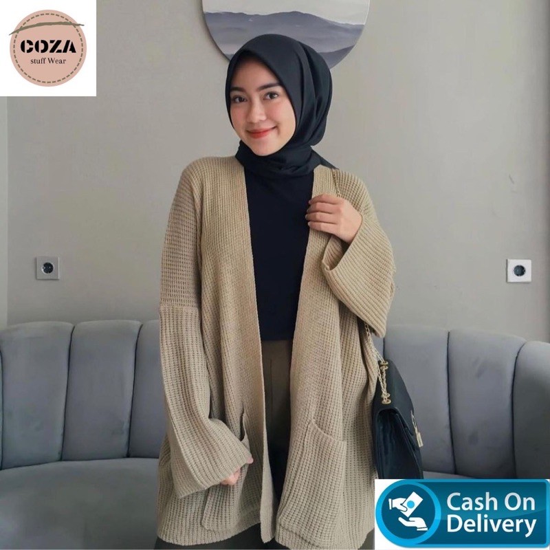 OVERSIZED CARDI OUTHER LOOCY PREMIUM RAJUT TEBAL CARDY OVERSIZE LAVELLA WANITA