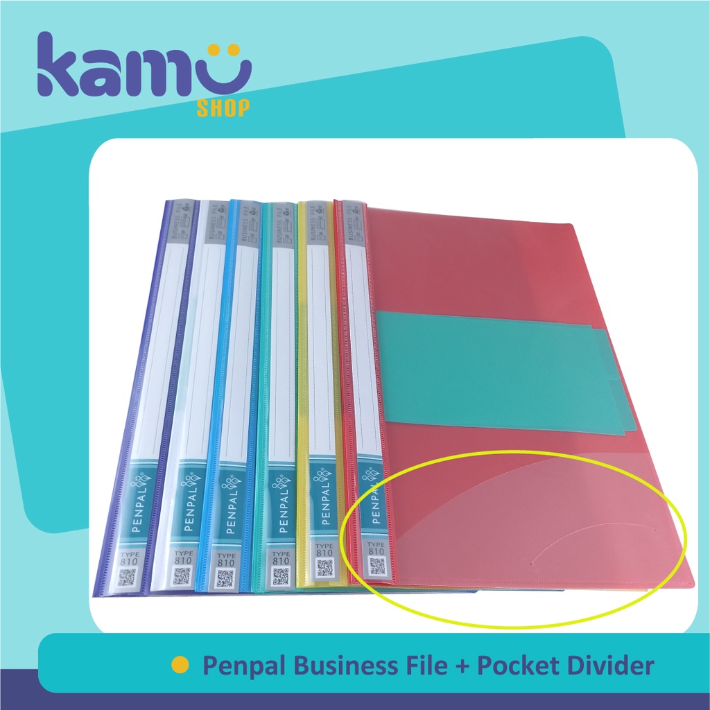 

Penpal Map Business File Deluxe Pocket - Index Folio PL - 810 Isi 12