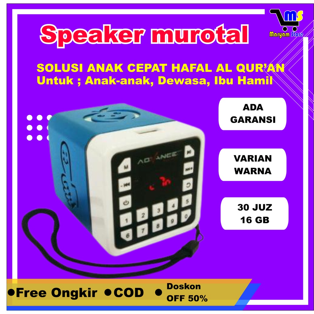 Speaker Tahfidz Murotal Murottal Al Quran Digital Speaker Portable Speker Murotal Alquran Murotal Al