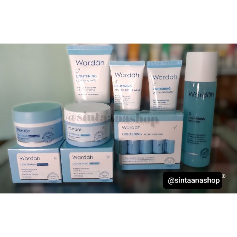 Wardah Lightening Paket Lengkap | Paket Wardah Skincare 7in1