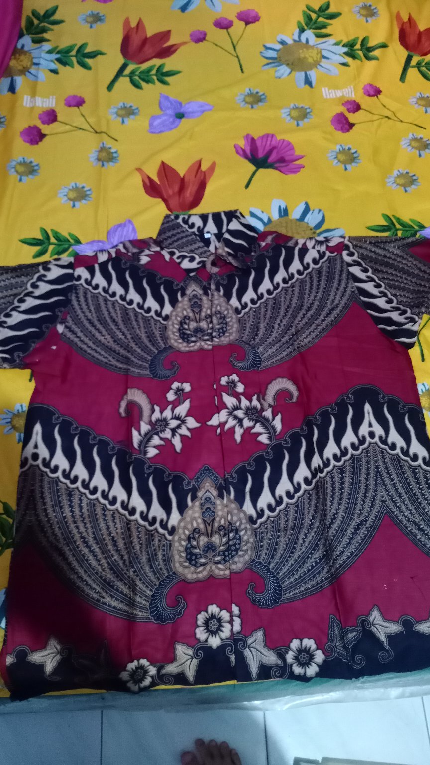 Baju Batik Pria Slimfit Big Size M L Xl Xxl Atasan Kemeja Batik Lengan Panjang Original