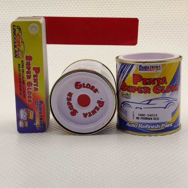 PENTA SUPER GLOSS FERRARI RED MERAH FERRARI CAT BODY CAT DUCO 200ml