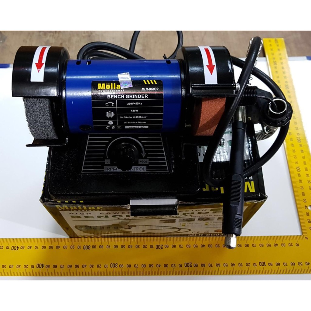 MOLLAR Mesin Gerinda Gurinda Duduk Mini Bench Grinder 3 MOLLAR Mesin Gerinda Gurinda Duduk Mini Bench Grinder 3