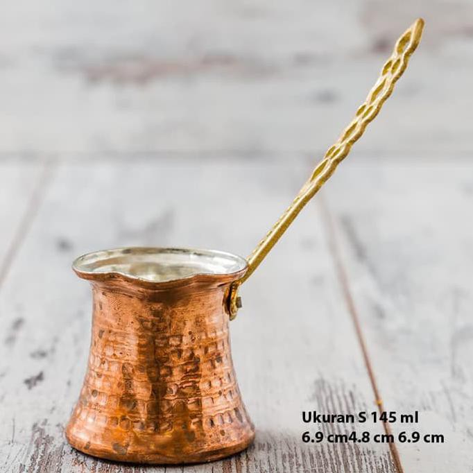 Cezve Ibrik Ukuran S Turkish Coffee Copper Tembaga Kopi Turki