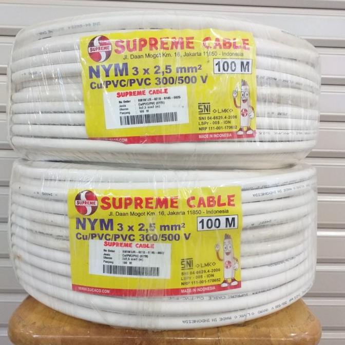 Kabel Nym 3X2.5 Supreme Nym 3X2,5 Supreme Nym 3 X 2,5 Mm Supreme @100M Terlaris