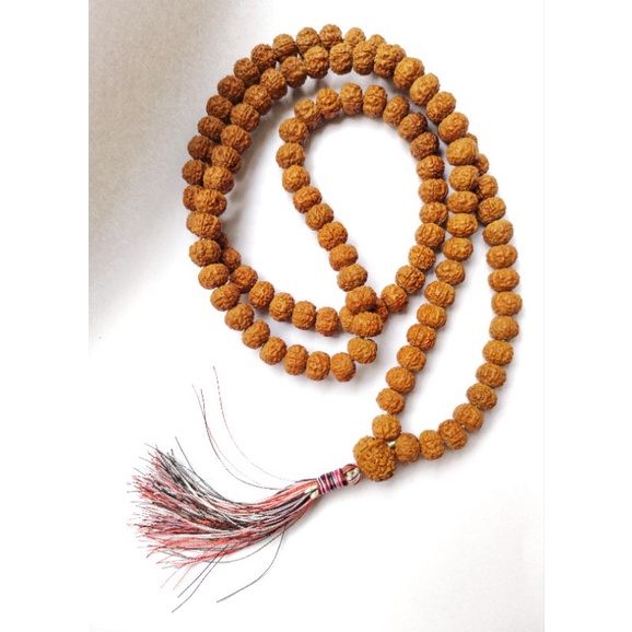 Kalung Rudraksa Trdatu Japamala 108 / Kalung Ginitri Khas Bali / Rudraksha Mala