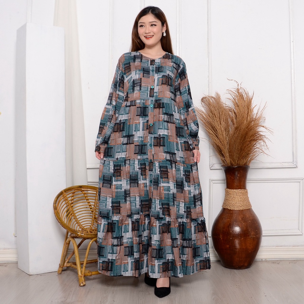 Gamis Susun Andien/Dress Muslim Susun / Rayon premium / Gamis Busui B1