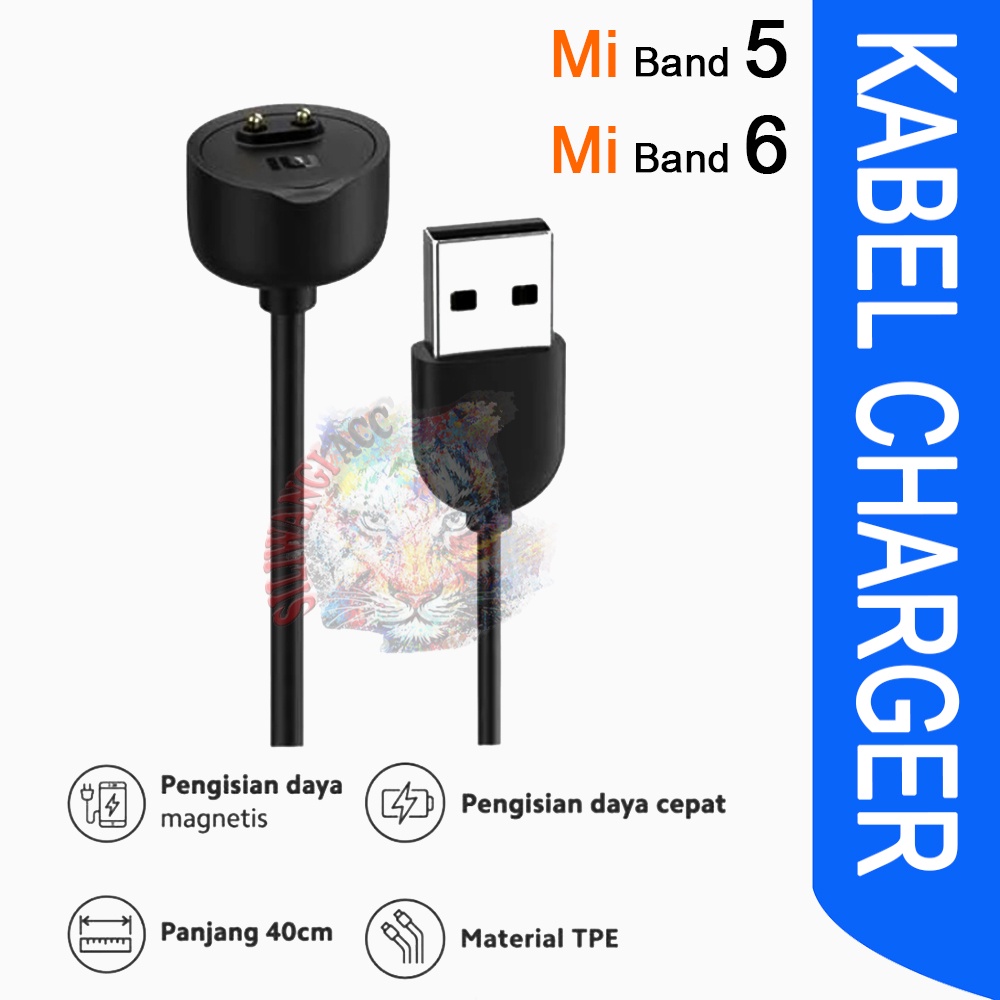 Kabel Charger Mi Band 5 Mi Band 6 Original Xiaomi Mi Band 5 Mi Band 6