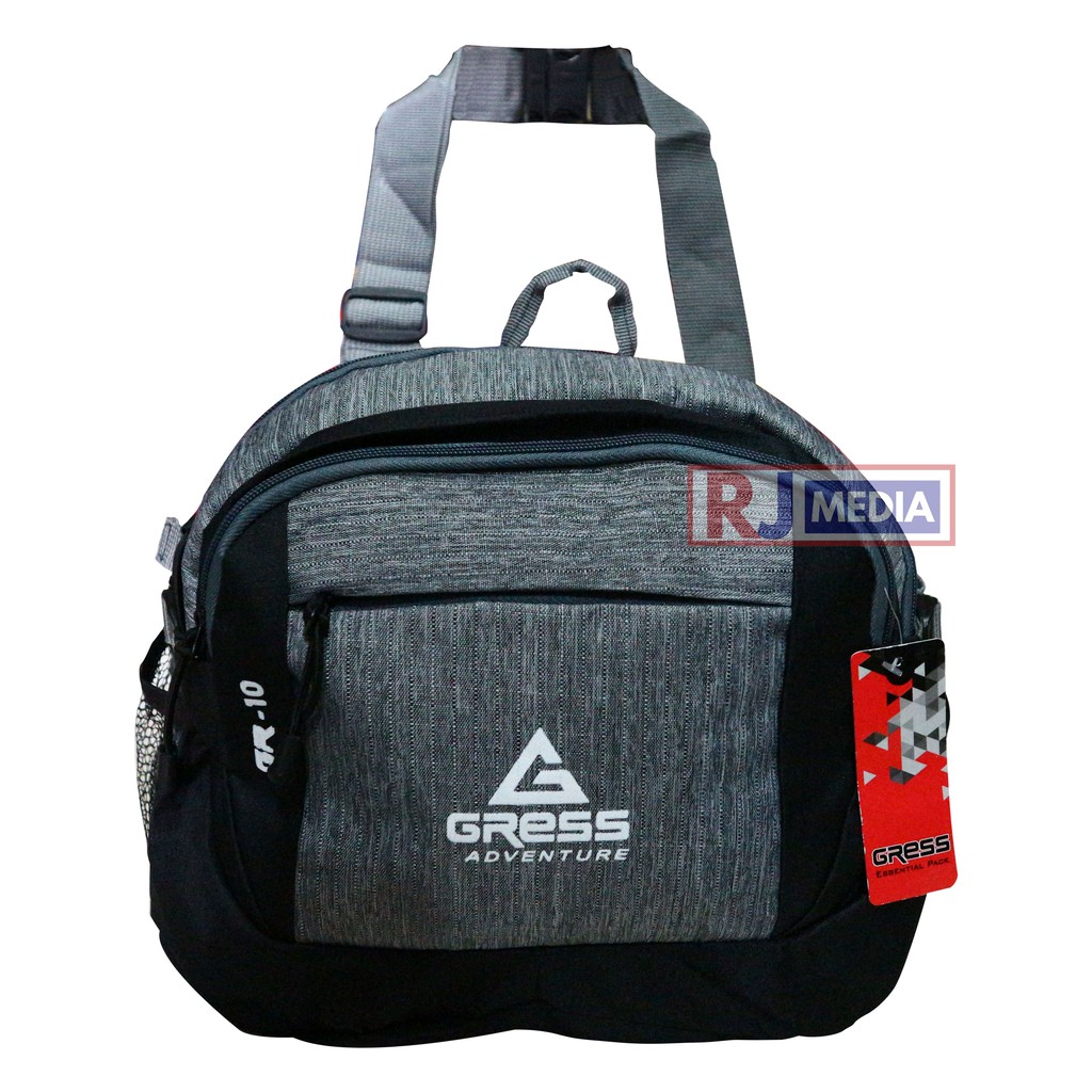 Tas Selempang Gress Besar SlingBag Sporty Cowok Cewek Olah Raga Keren Kuat Original GRESS Tas Olahraga Jogging GYM Workout Pria Wanita GYM Bag