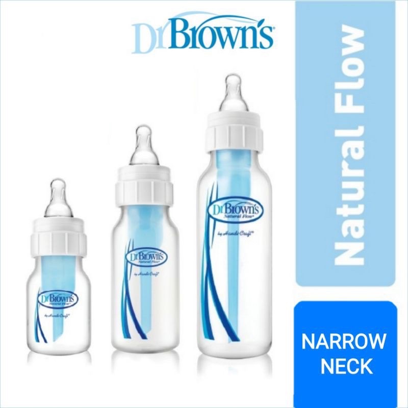 Dr Brown Natural flow Standard Baby Bottle 120 ml / 250 ml Botol susu bayi