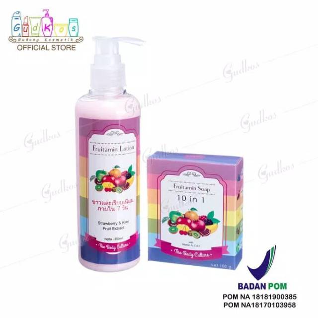 Paket Fruitamin Lotion + Soap Original BPOM