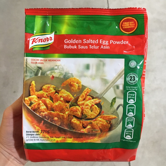 Knorr Golden Salted Egg Powder / Bubuk Saus Telur Asin