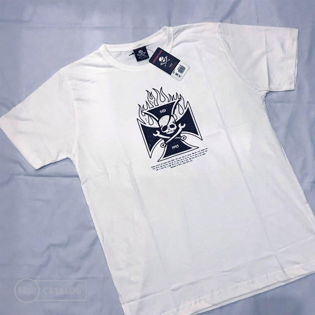 T-shirt Superman Is Dead 'Burning White' Official Merchandise
