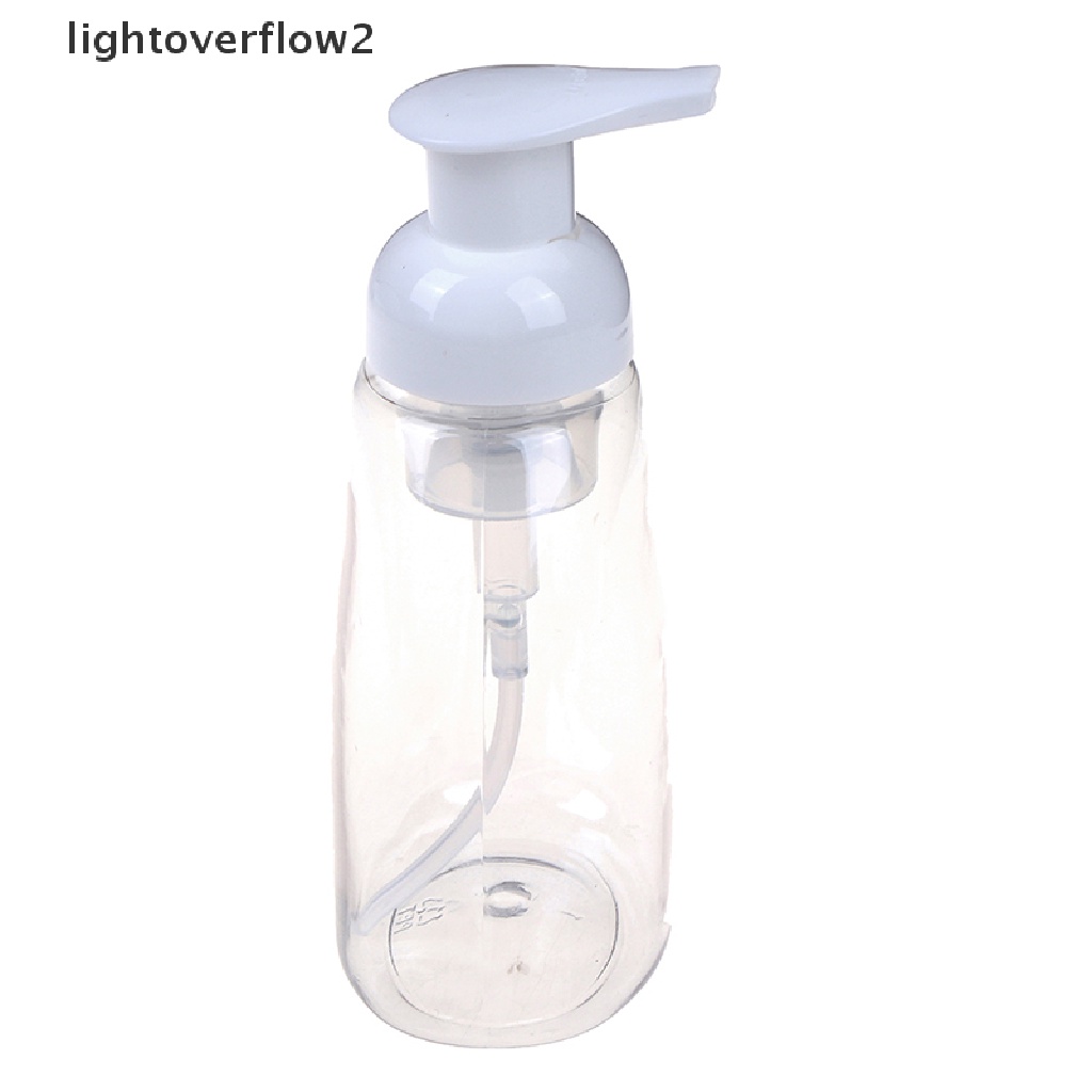 (lightoverflow2) Botol Dispenser Sabun Cair / Foam 300ml Bahan Plastik Transparan