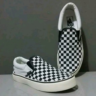 100% PREMIUM Sepatu Vans Slip On Slipon OG Checkerboard