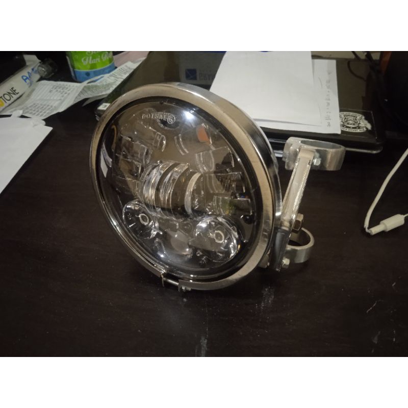 Lampu Daymaker 5,75 Inch Set Batok L2g Set Kupingan Cnc CB GL MEGAPRO TIGER