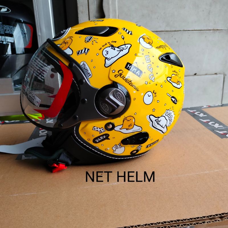 HELM KYT ELSICO GUDETAMA YELLOW ORIGINAL KYT ELSICO