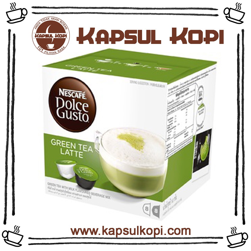 Green Tea Latte Kapsul Kopi Nescafe Dolce Gusto NDG Coffee Capsule