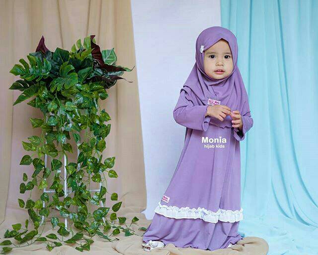 Set Dress Una by Monia Hijab Kids | Set Gamis Balita