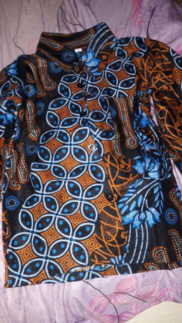 Batik Anak Kemeja Lengan Panjang Usia 1-14th Termurah Dan Keren Bisa Cod