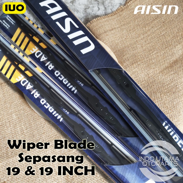 Wiper Mobil Daihatsu Luxio AISIN Sepasang 19-19&quot; ORIGINAL