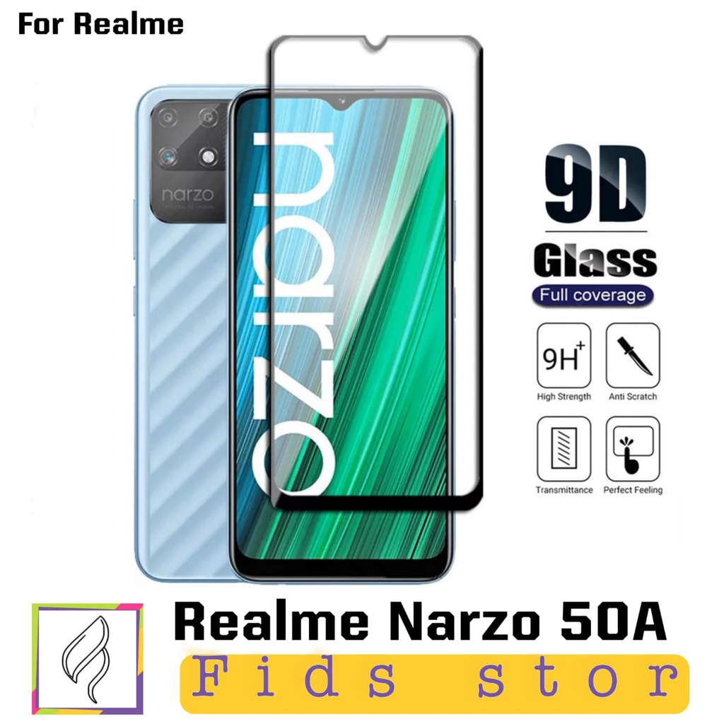 PROMO Tempered Glass REALME NARZO 50A Full Layar Screen Guard Protector Antigores Kaca