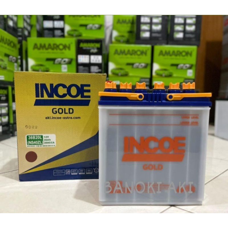 Jual Aki mobil Sigra Calya Ayla Brio Jazz INCOE Gold NS40ZL 12v / 35Ah