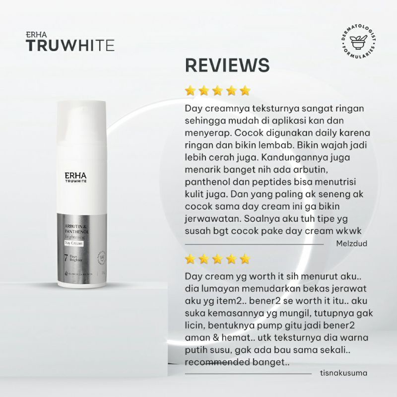 erha truwhite day cream