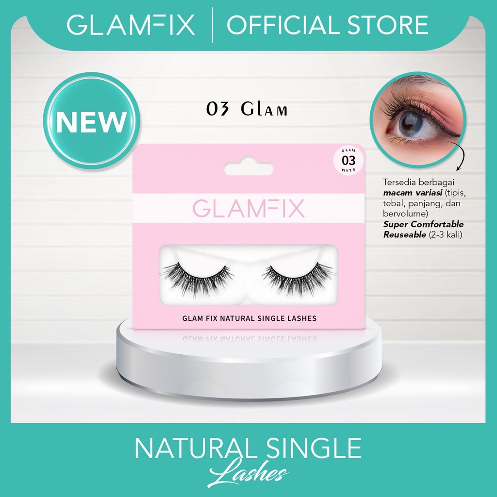 GLAMFIX NATURAL SINGLE LASHES VOLUME