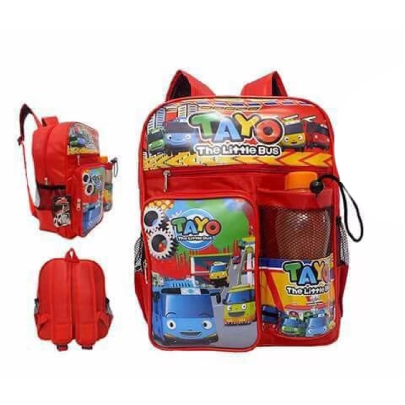 tas ransel anak bonus botol minum tas ransel anak laki laki karakter tayo tobot ultraman doraemon