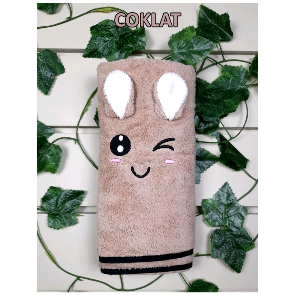 Handuk Bayi Microfiber Bulu Lembut Premium Uk 50x100 dan 60x120 cm Daya serap tinggi dan lembut