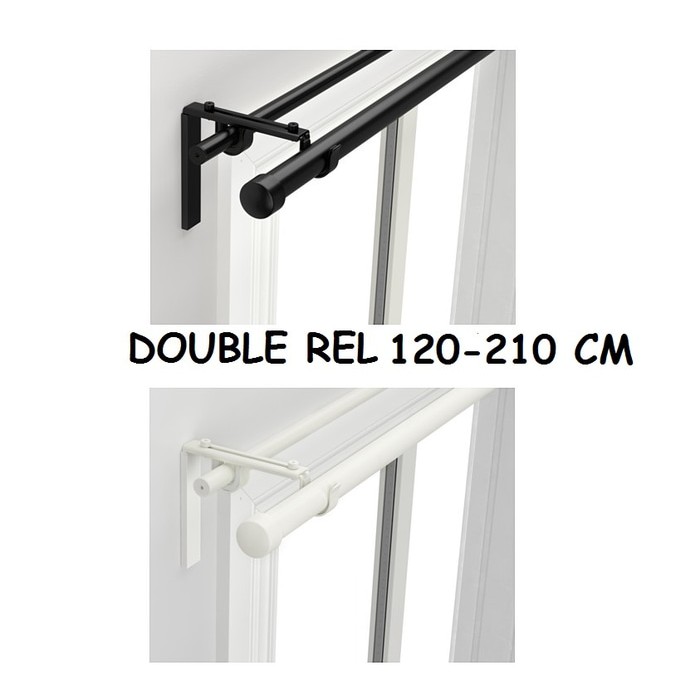 Paket Double Rel  Gorden  Vitrase Encap Bracket IKEA  