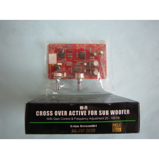 Kit Crossover Aktif FOR SUBWOOFER SERI 2075 ( 4 x JRC 4558 ) BELL