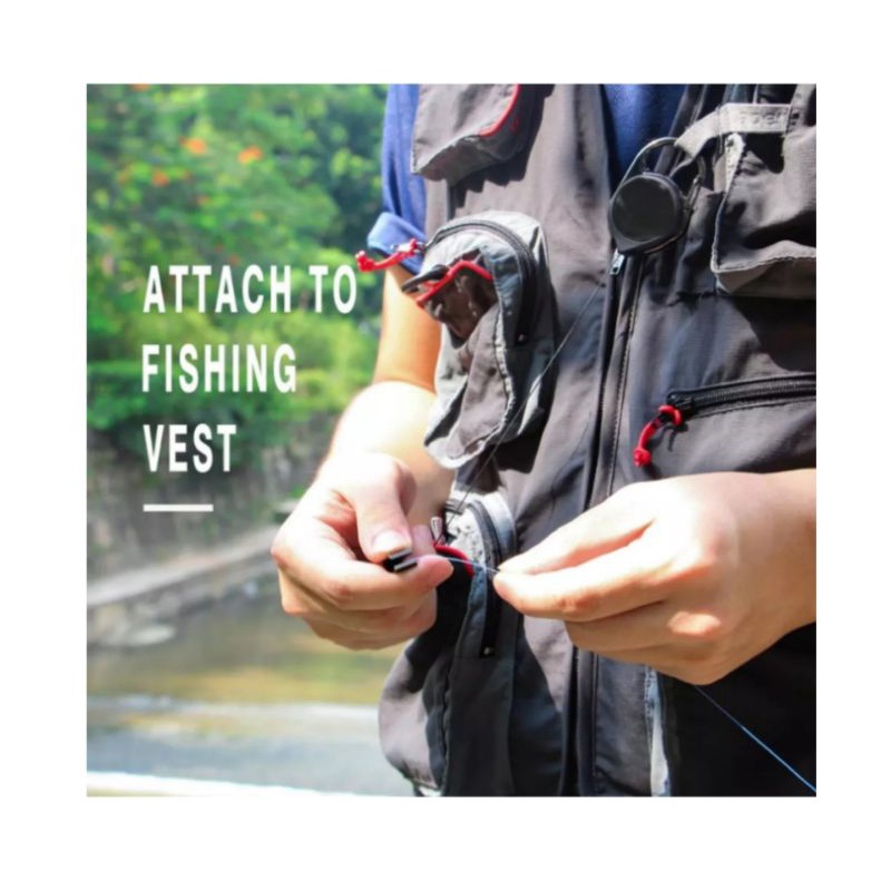 traktor gantungan pancing kait mancing yoyo extension nylon gunting kunci forceps gulungan ditarik b