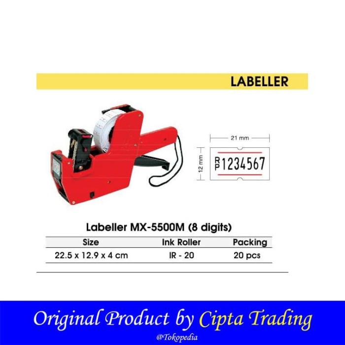 

TERLARIS !!! price labeller - joyko - MX-5500M (8Digits)