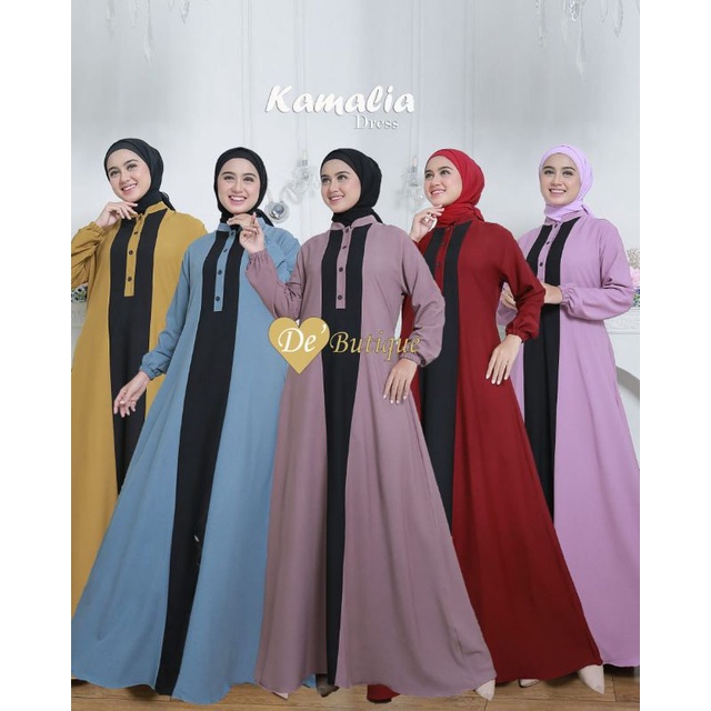 KAMALIA DRESS BY DE BUTIQUE/GAMIS SIMPLE TERLARIS