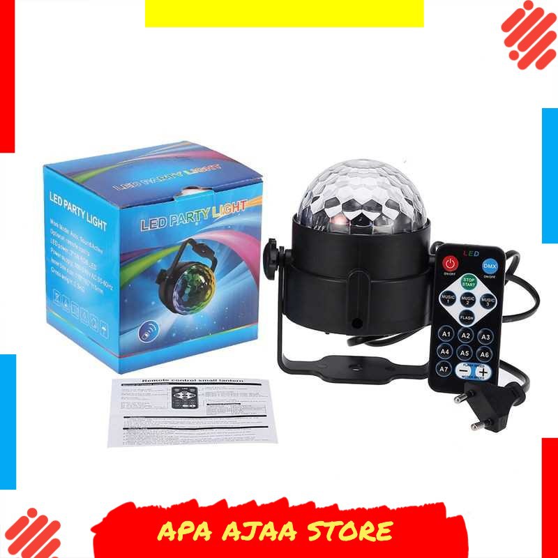 Best Seller ! AGM Proyektor LED Lampu Disco + Remote Control EU Plug - CY-LV-RG